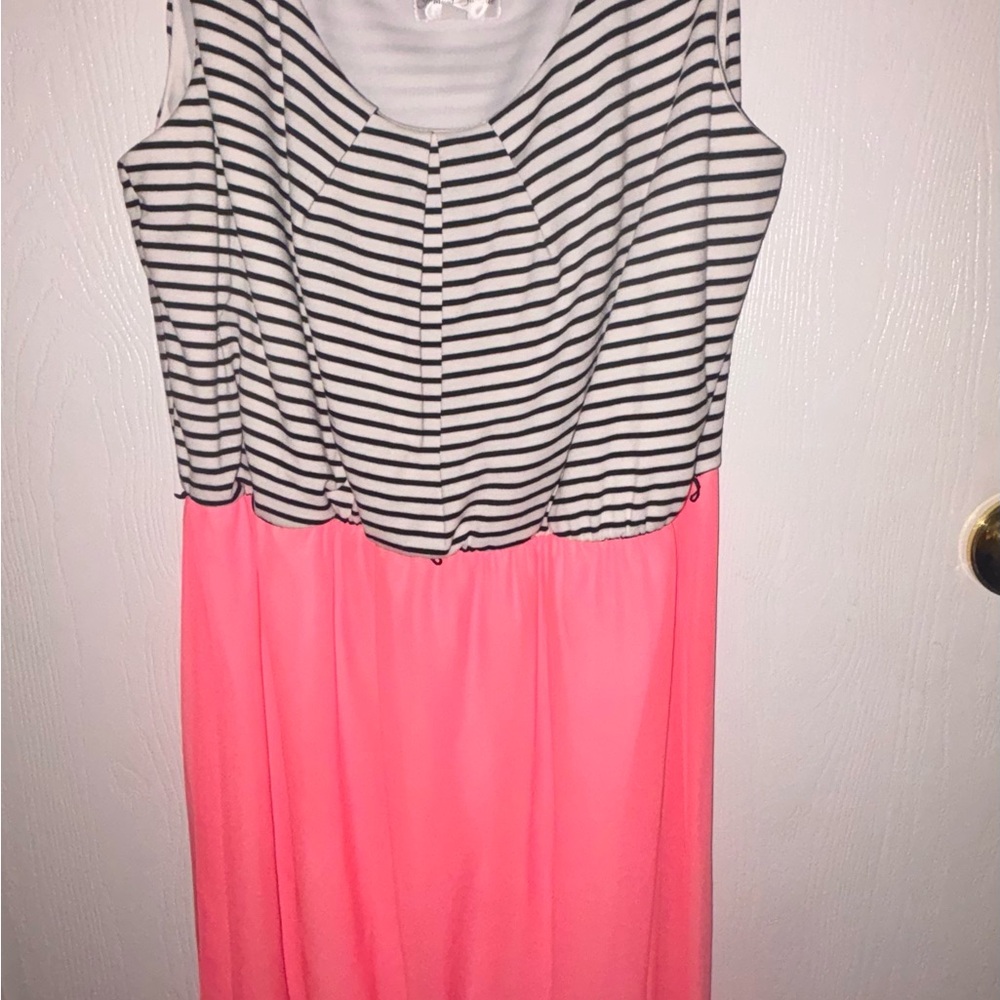 Emerald Sundae(brand)- Striped and Pink  Dress Size- L